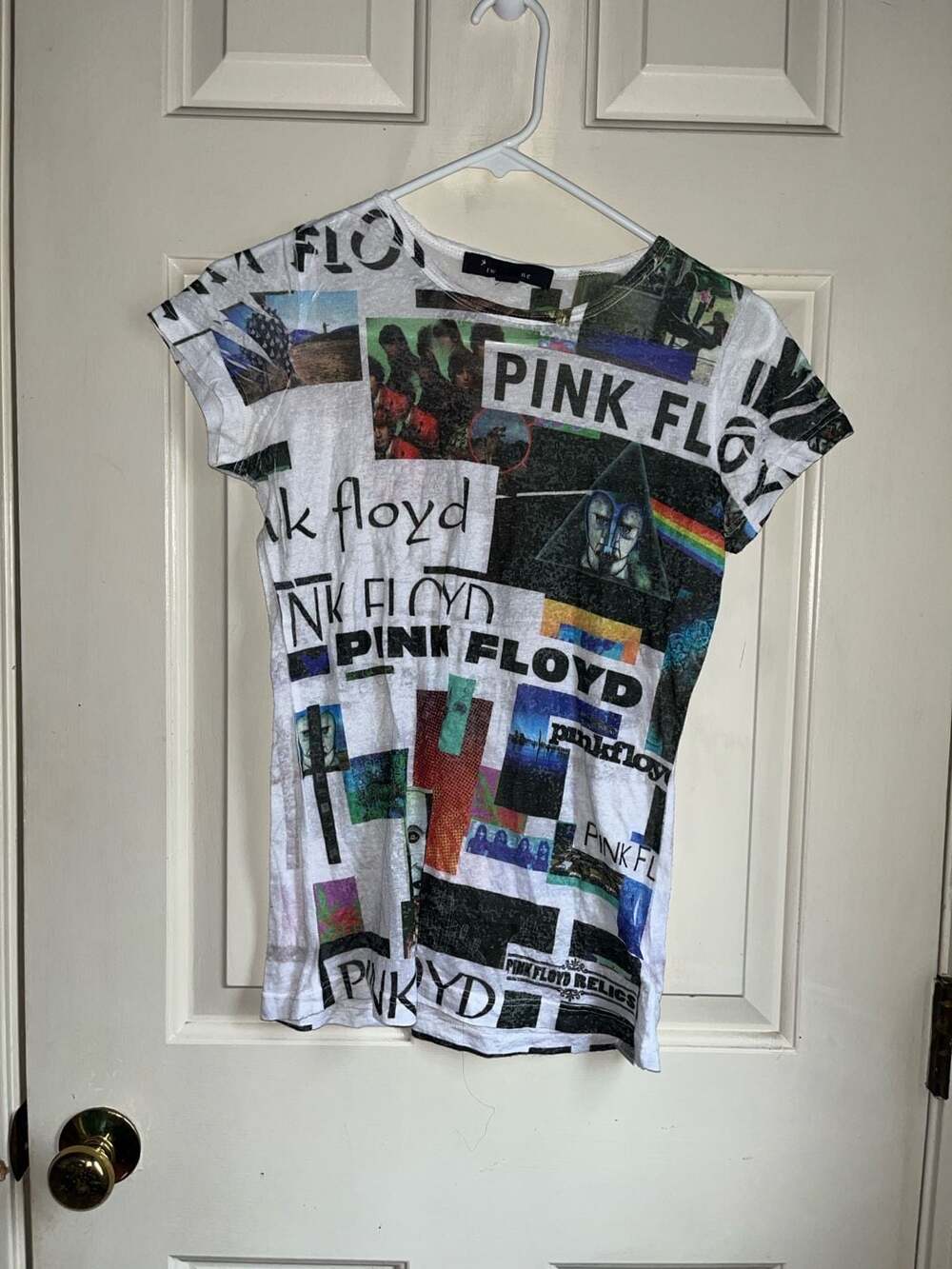 Twenty One Pink Floyd Collage Burnout Graphic T-Shirt